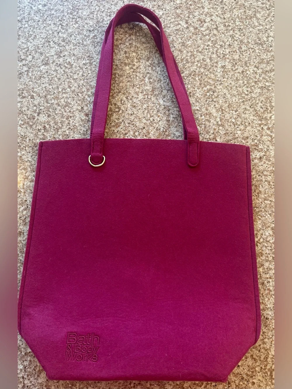 Bath & Body Works 2025 Black Friday Burgundy Felt Tote Bag – (Bag Only)